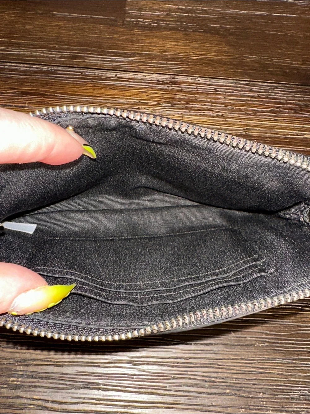 Coach Camouflage Leather Wristlet in Green and Tan & Pink